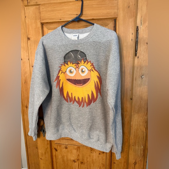 Keep it Gritty Philadelphia Flyers Mascot Gildan Crew Sweatshirt Size Medium EUC - Picture 1 of 7